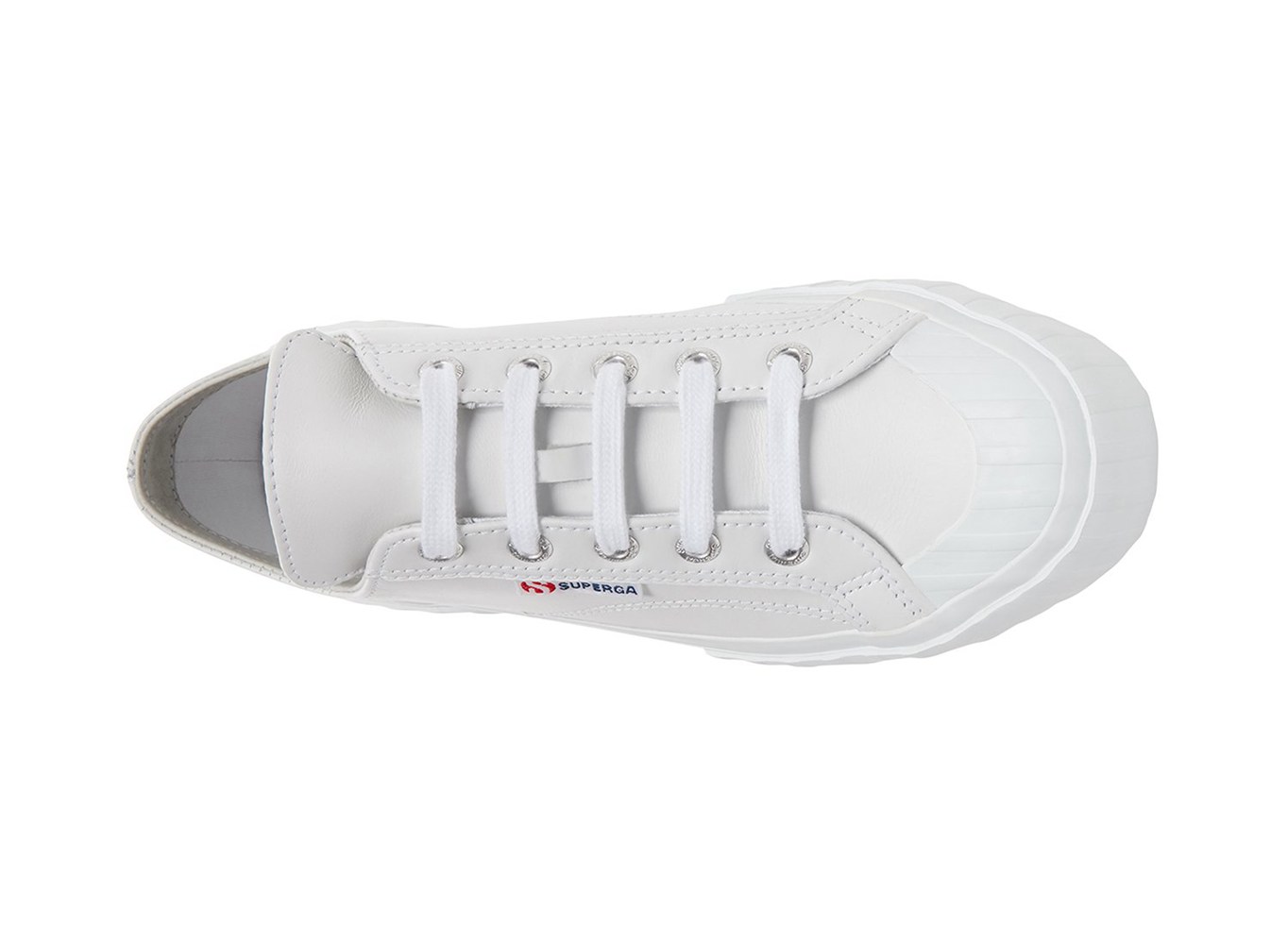 Zapatillas Superga Mujer Blancas - 2630 Cownappau Cuero - 437259ZQA